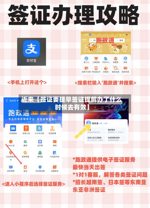 近来【签证要提早签证提前办了什么时候去有效】
