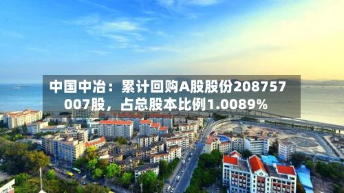 中国中冶:累计回购A股股份208757007股,占总股本比例1.0089%