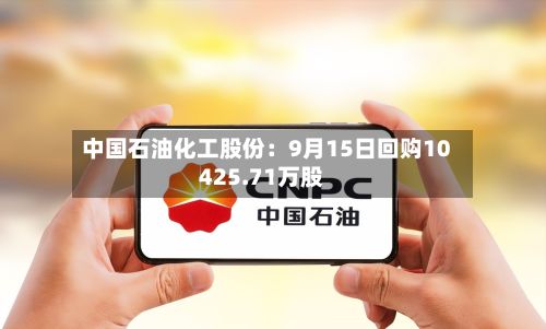 中国石油化工股份:9月15日回购10425.71万股-第3张图片