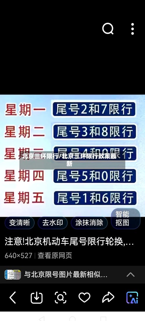 北京三环限行/北京三环限行政策最新-第3张图片