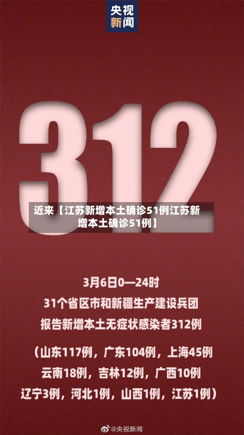 近来【江苏新增本土确诊51例江苏新增本土确诊51例】