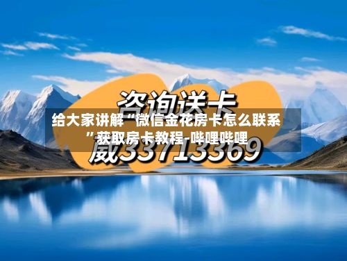 给大家讲解“微信金花房卡怎么联系”获取房卡教程-哔哩哔哩-第3张图片
