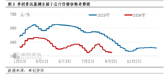 9月仔猪：供给充裕需求疲软 价格弱势但跌幅收窄